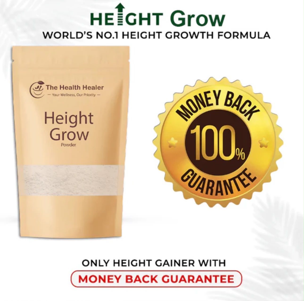 Height Grow Powder - Natural Height Growth & Bone Strong Formula
